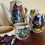 60s ceramic coffee set