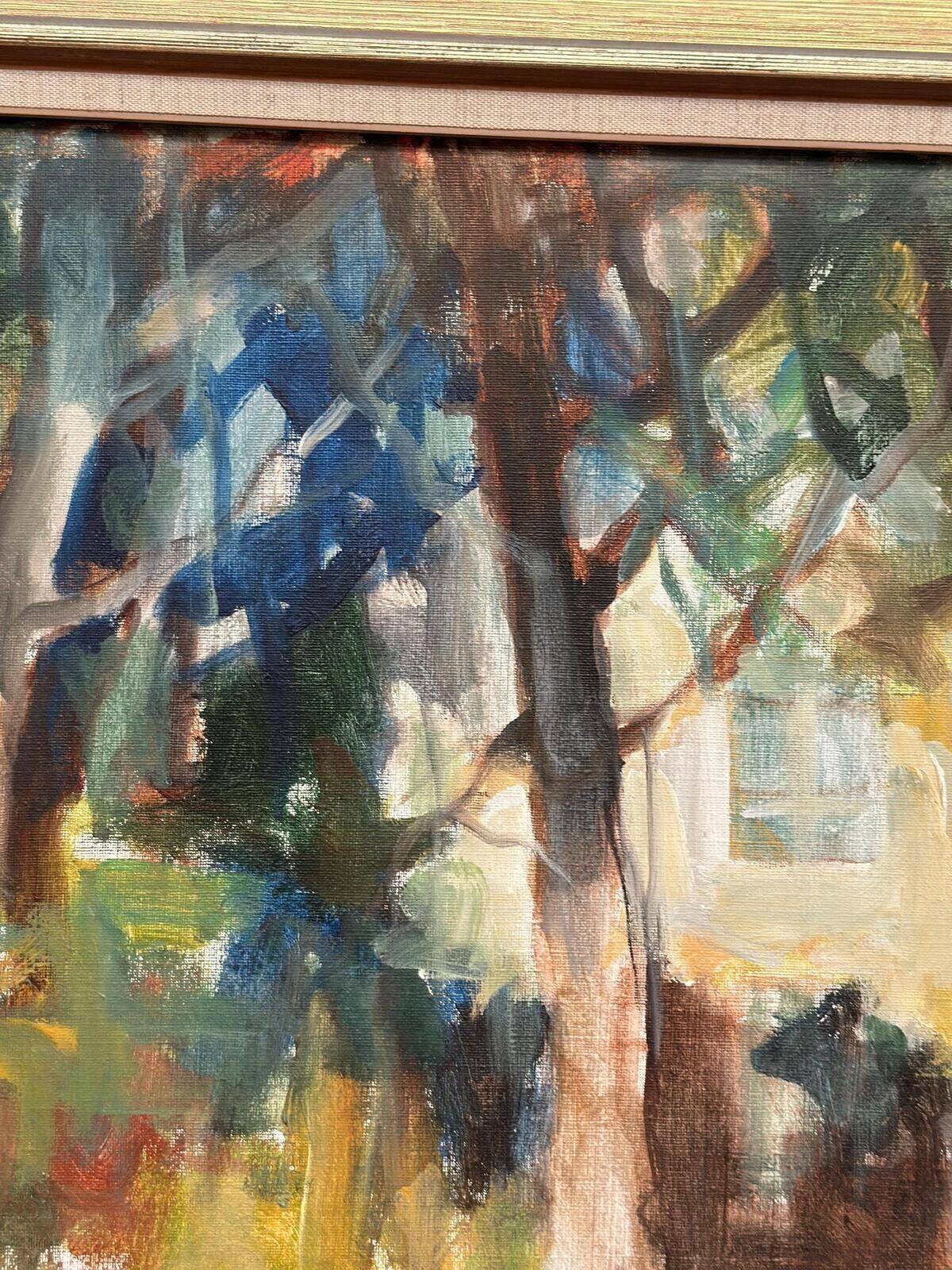 Swedish Oil on Canvas – “Neighbor’s House” by Pia Hesselmark‑Campbell