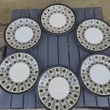 12 flat plates Boch La Louvière 60s