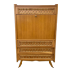 Secretaire décor rotin