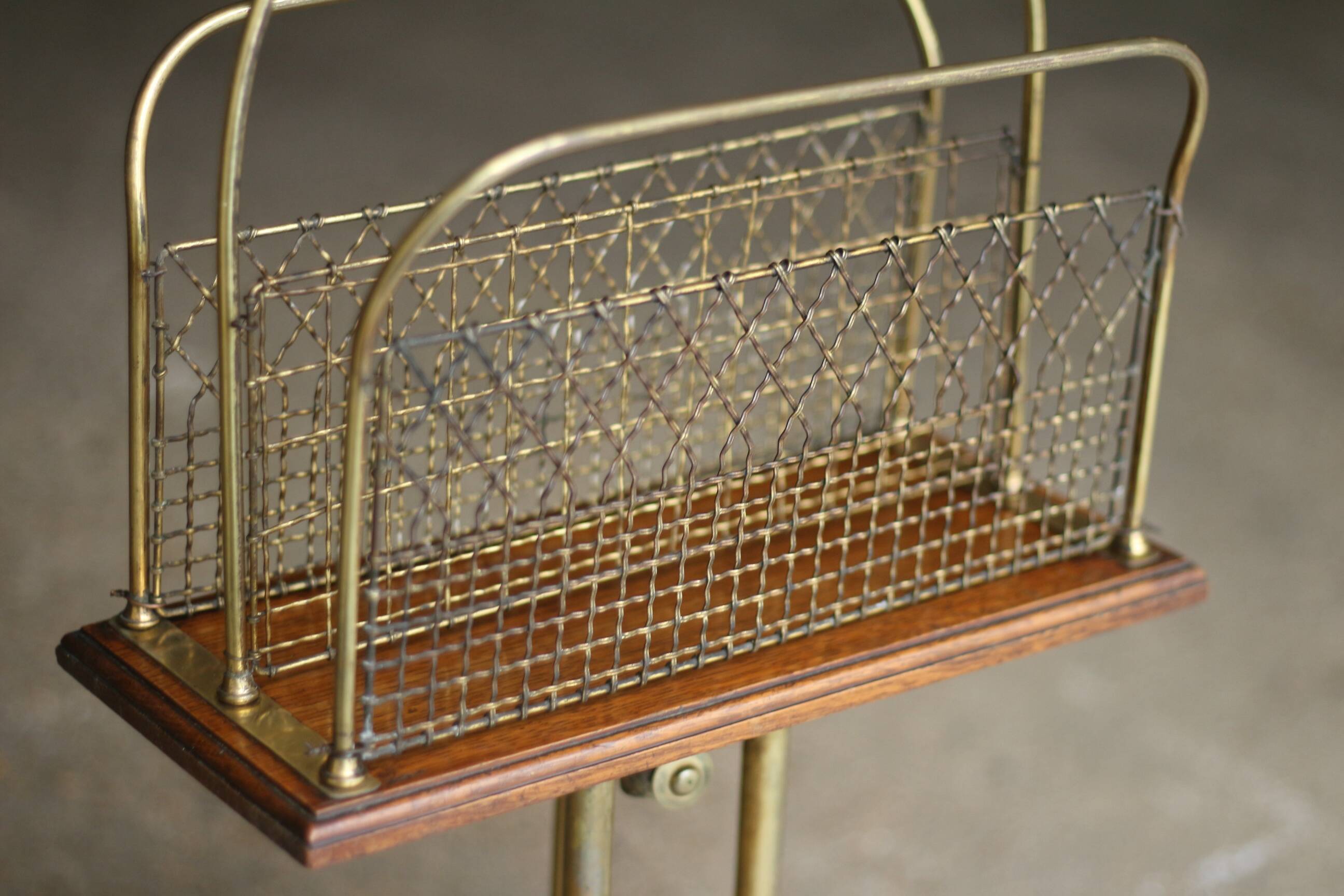 Irresistible victorian s. hall rotating magazine rack.