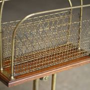 Irresistible victorian s. hall rotating magazine rack.