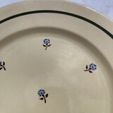Flat round earthenware dish