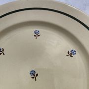 Flat round earthenware dish