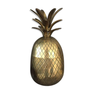 Ananas seau a glaçons laiton vintage