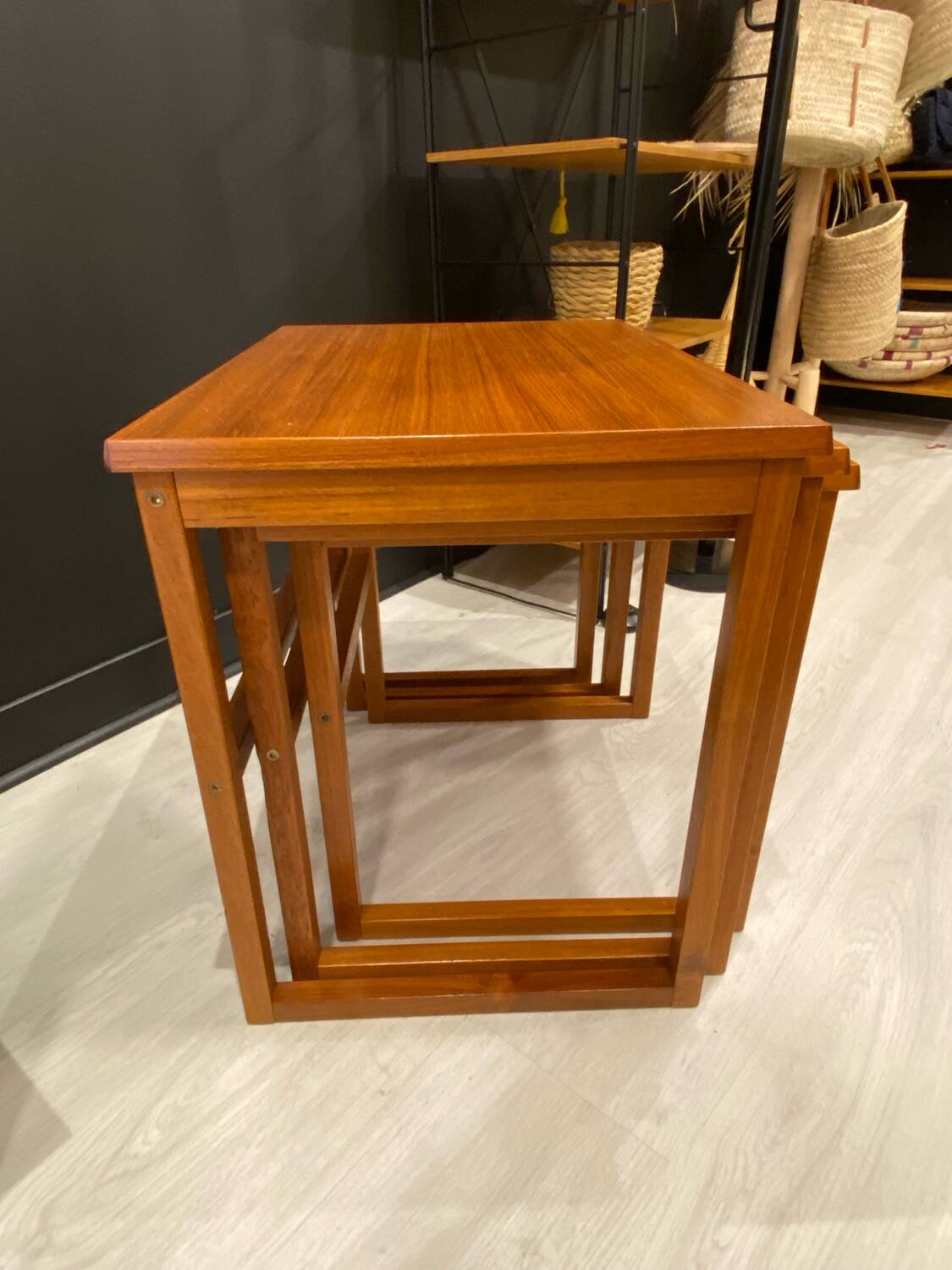 Scandinavian nesting table BRDR Furbo 1970