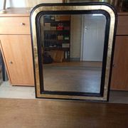 Antique black and gold mirror – 98 x 78