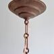 Large Art Deco pendant light in conical white opaline, 1920s-30s