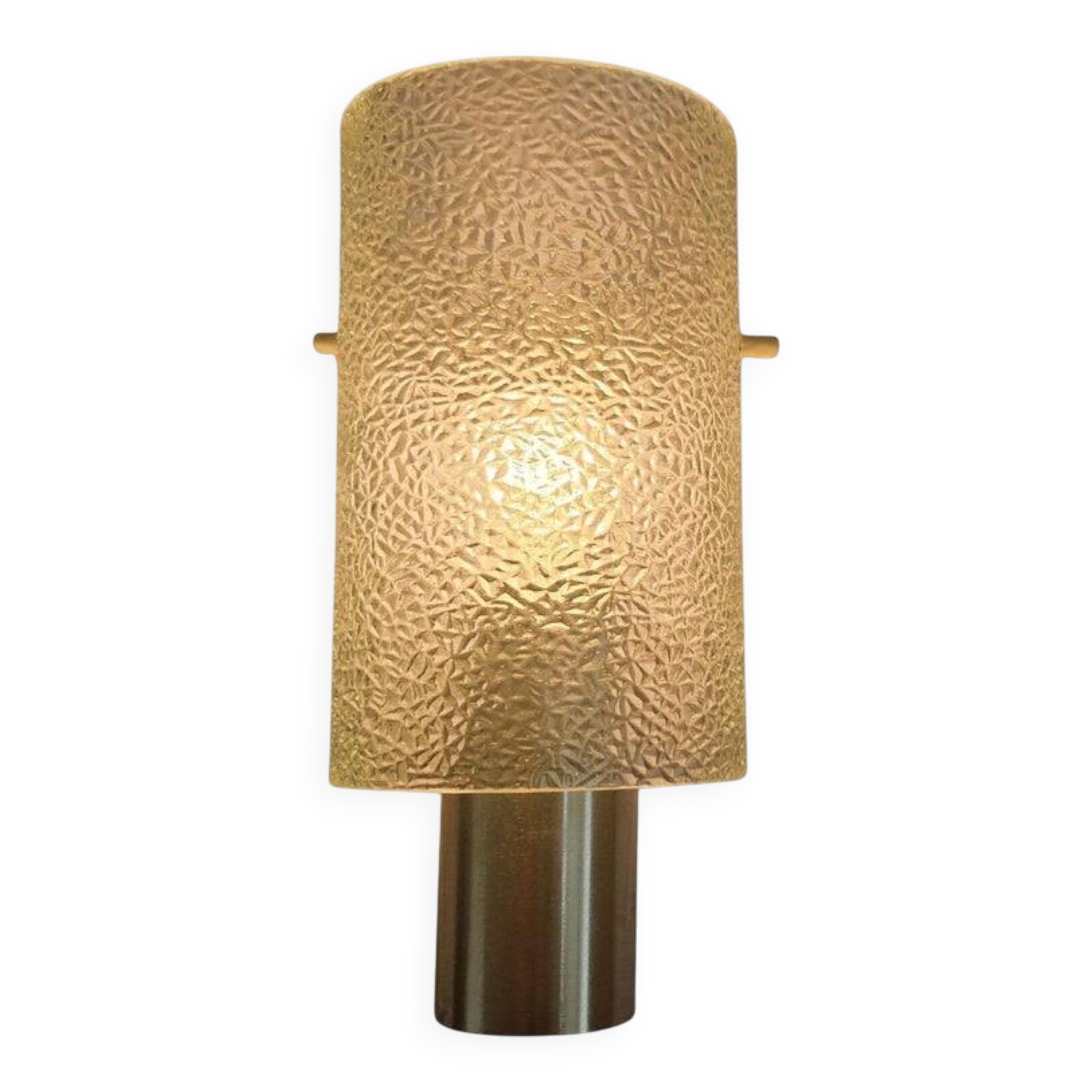 Midcentury Glass and Chrome Wall Lamp, Germany, 1970s