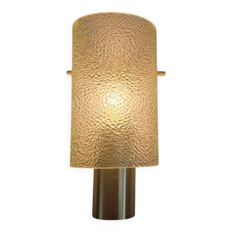 Midcentury Glass and Chrome Wall Lamp, Germany, 1970s