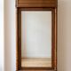 Antique solid wood wardrobe with mirror