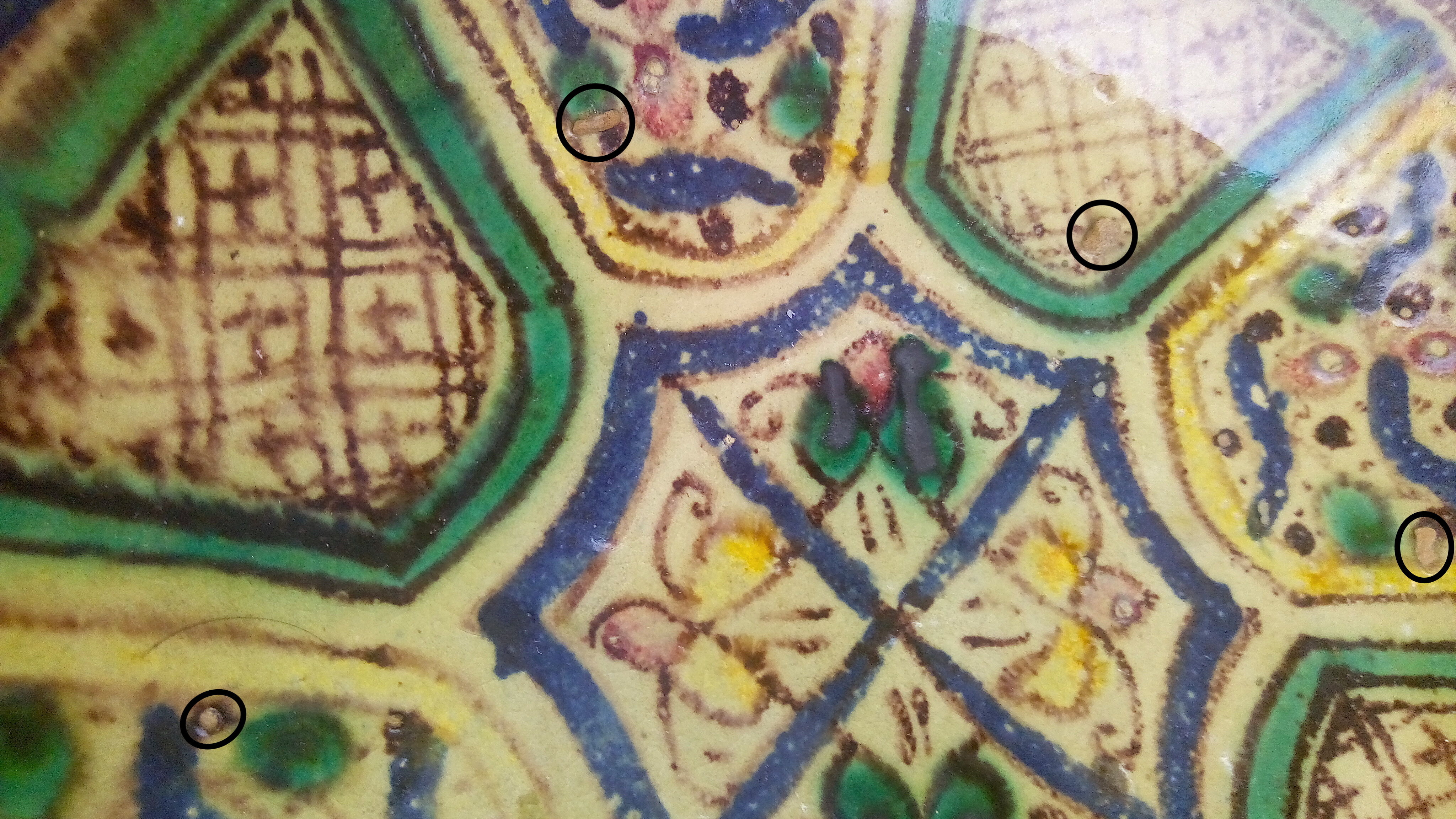 Ancient Moroccan polychrome cup