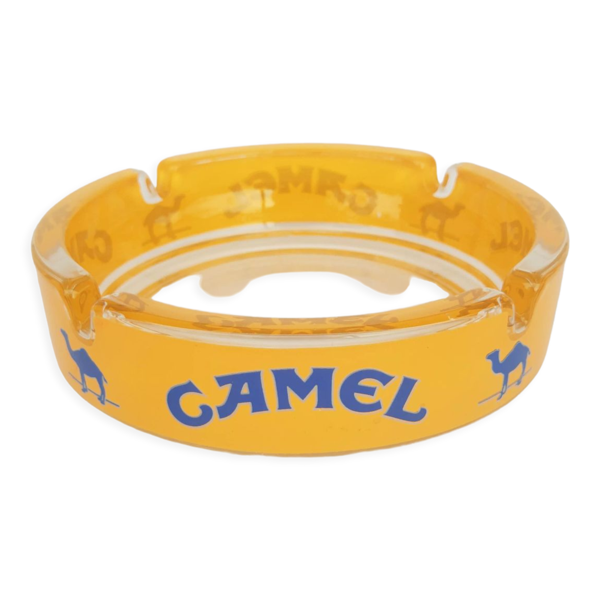 Camel advertising ashtray in vintage France glass