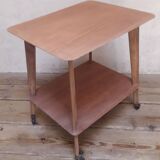 Table served legs compass with wheels 1950s