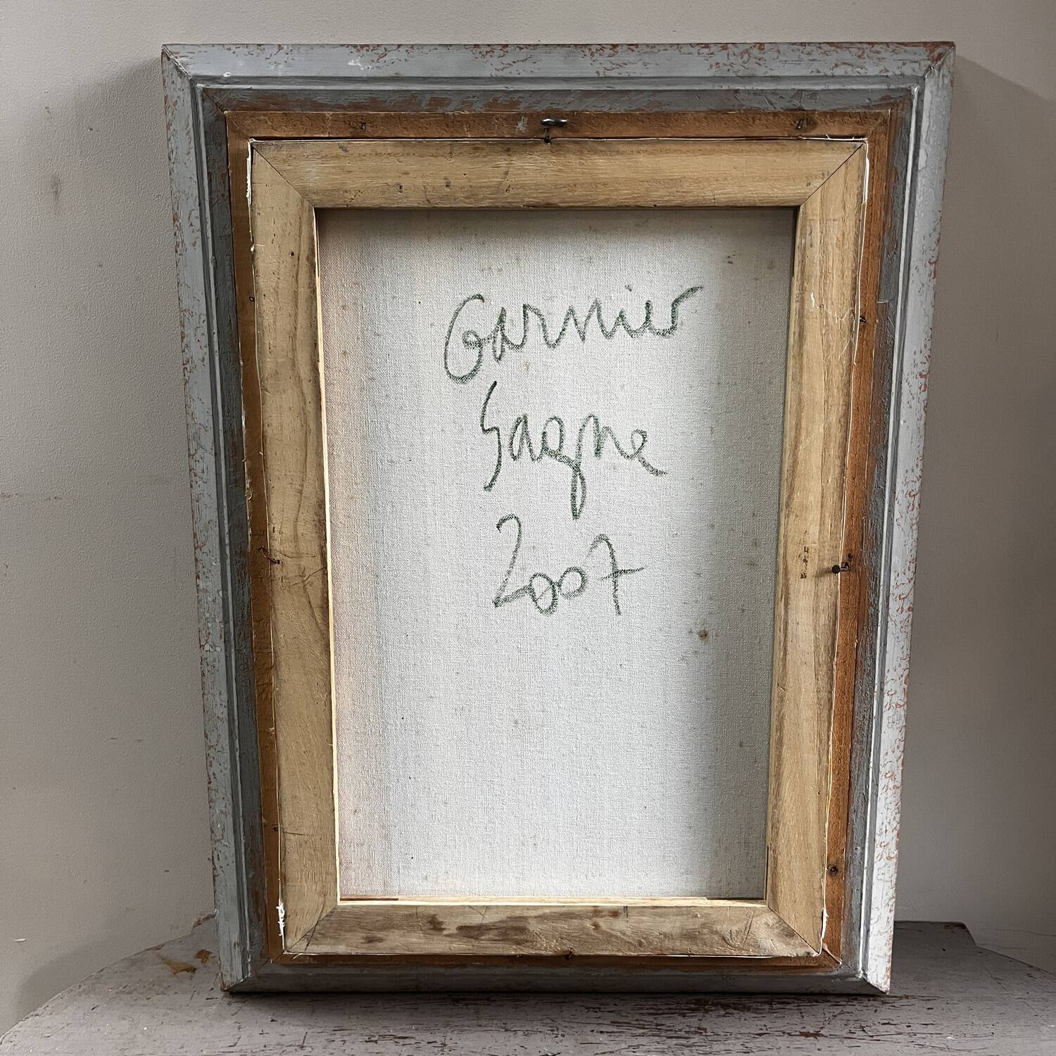 Cubist bouquet painting