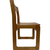 Vintage Pinewood dining chair 70's minimalist design