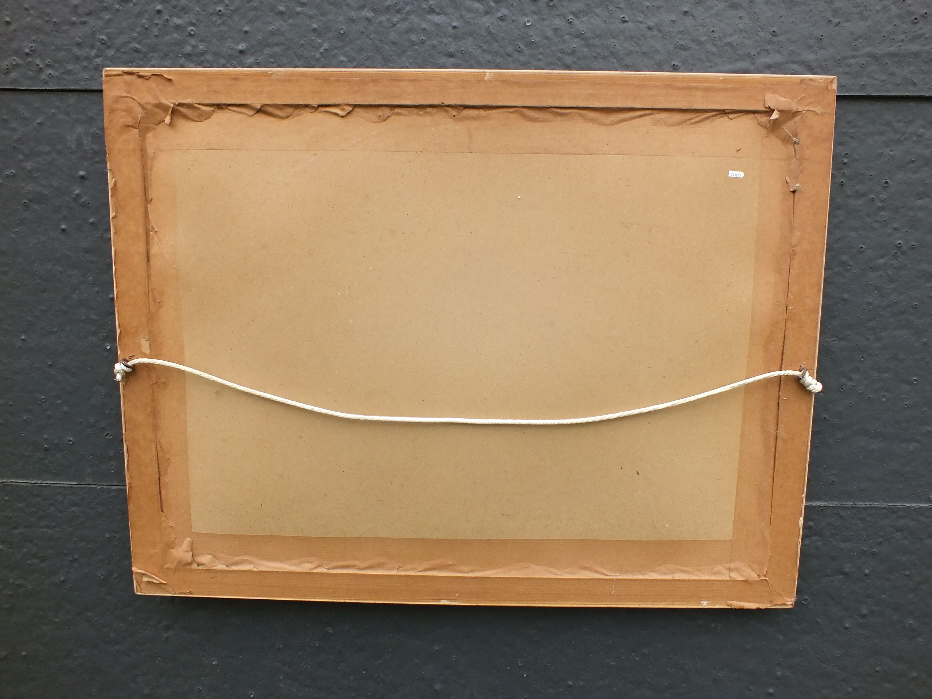 Large watercolor bouquet of flowers signed Bessonnat