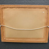 Large watercolor bouquet of flowers signed Bessonnat