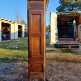 3 door, 1 drawer wardrobe, 19th century walnut