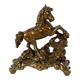 Vintage Horse Statue Solid Bronze Sculpture Patinated 20cm