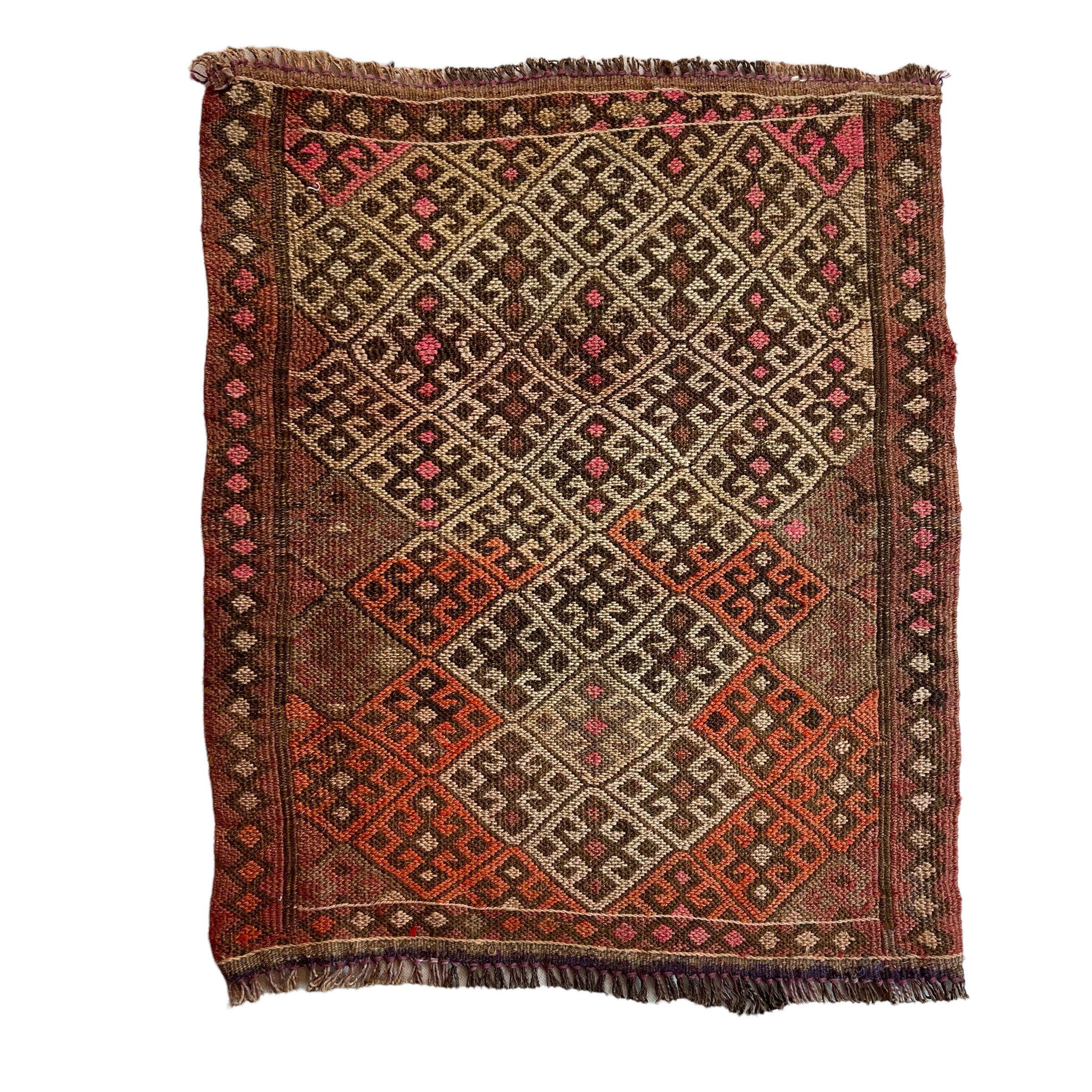 Coureur Kilim Turc Vintage, 63 x 54 cm
