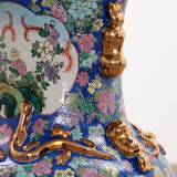 Vieux vase chinois peint à la main, 1920