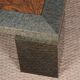 Coffee table in burl wood by Jean-Charles Liviani, 1980