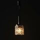 Vintage 1960s ceiling lamp, Venice, Crystal/steel