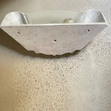 "Arlus" wall light in Art Deco style made of plaster and smoked glass.