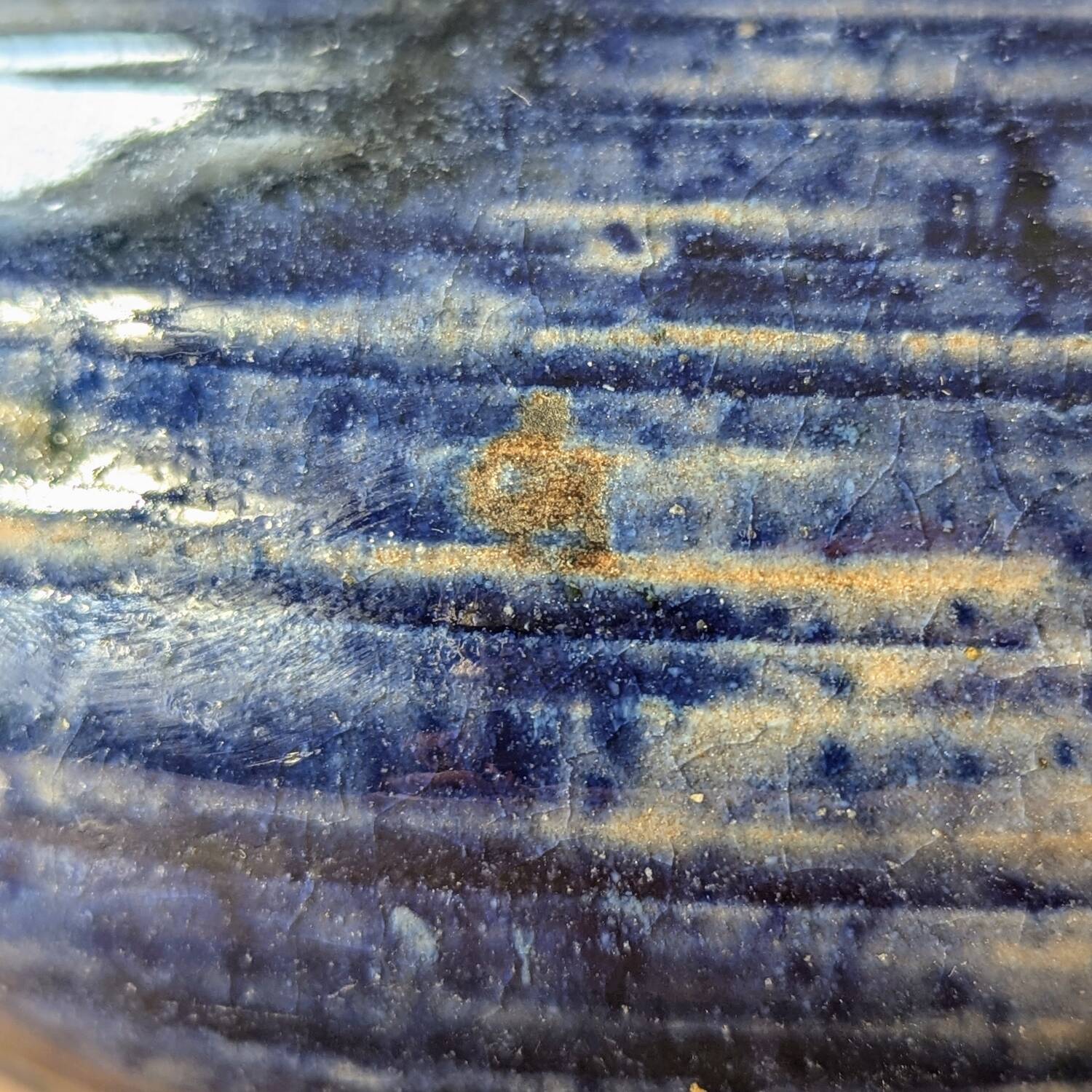 Lucien Talbot-Foucher La Borne vase in blue-brown glazed stoneware