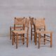 Set of Four Charlotte Perriand Bauche Chairs No.19 Model ed. BCB