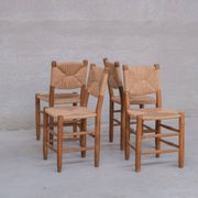 Set of Four Charlotte Perriand Bauche Chairs No.19 Model ed. BCB