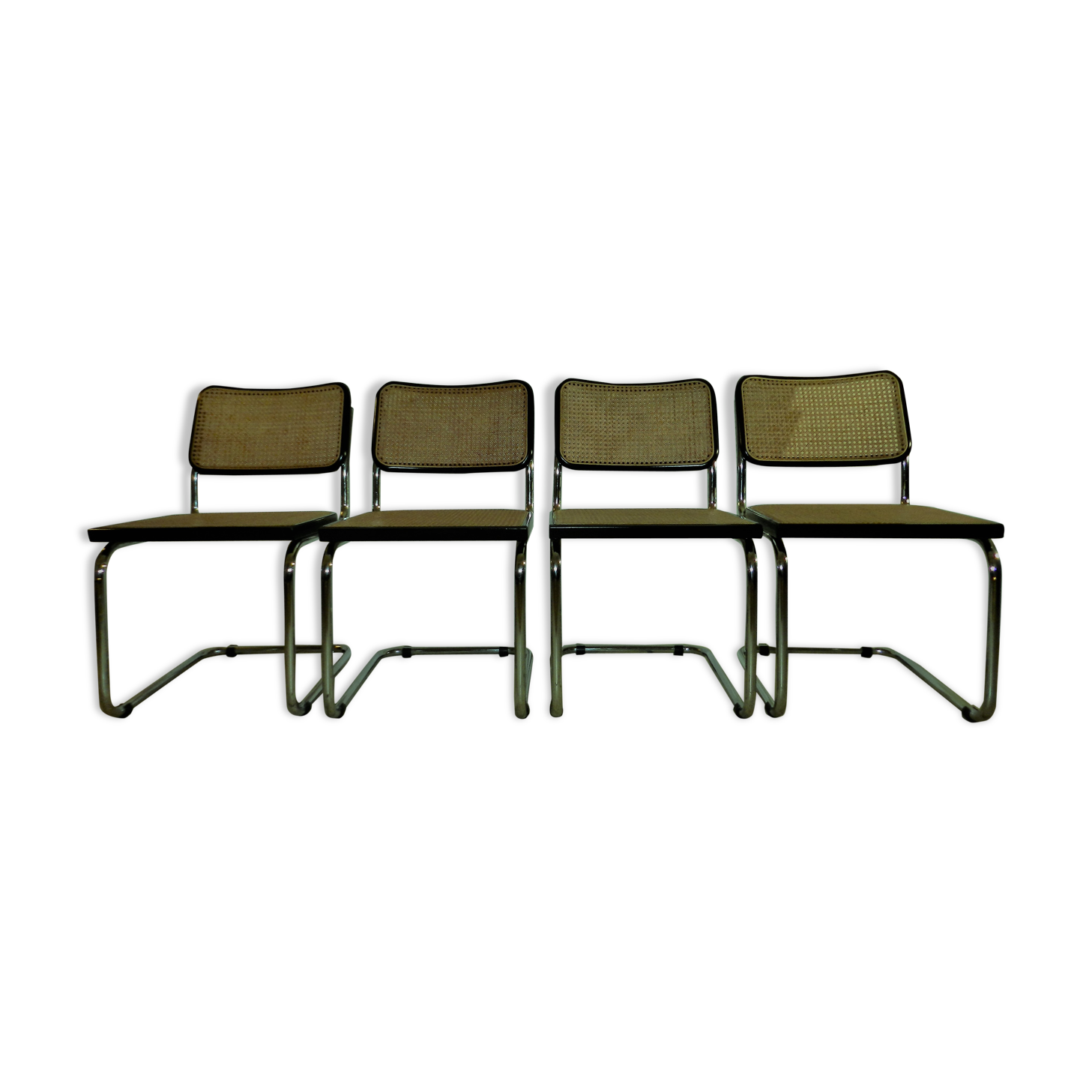 4 chairs Marcel Breuer model Cesca edition Gavina