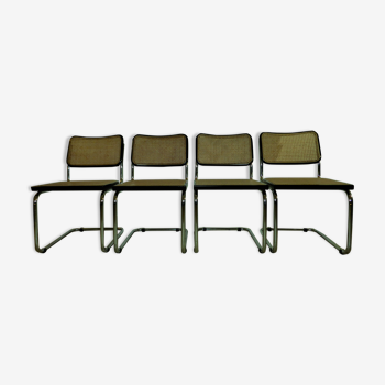 4 chairs Marcel Breuer model Cesca edition Gavina
