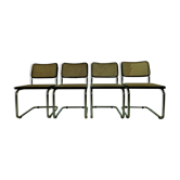 4 chairs Marcel Breuer model Cesca edition Gavina