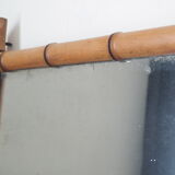 Vintage light bamboo mirror 107 x 79 cm