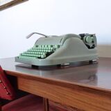 Hermes 3000 green Mint metal typewriter