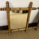 Suite of three antique mirrors in bamboo and rattan