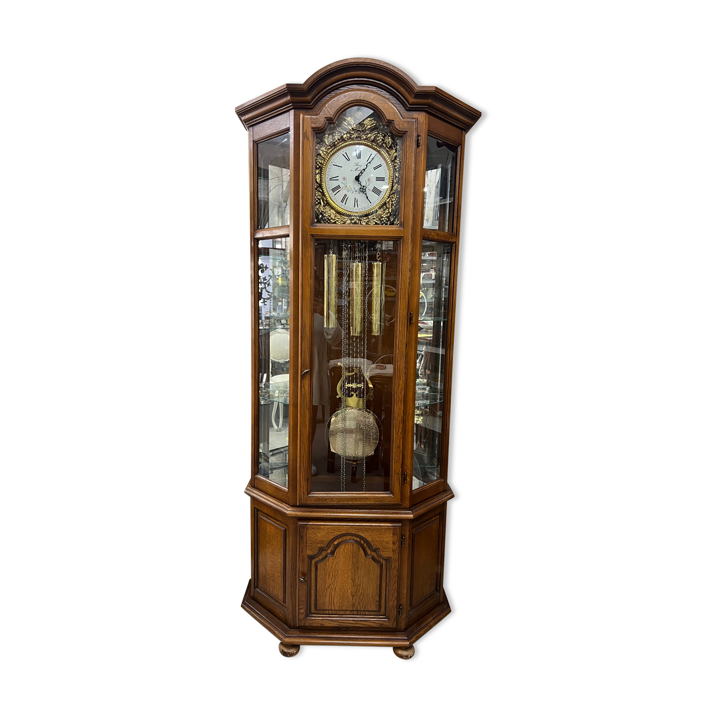 Artisanal Comtoise oak clock