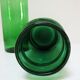 Two old green blown glass jars early 20th century