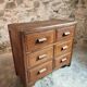 Vintage French Oak Chest of Drawers – 1930s, Solid Oak Storage Cabinet with Four Drawers