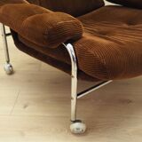 Corduroy armchair, Swedish design, 1960s, production: Sweden