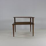 Danish design teakwood minerva corner table by Peter Hvidt & Orla Molgaard-Nielsen