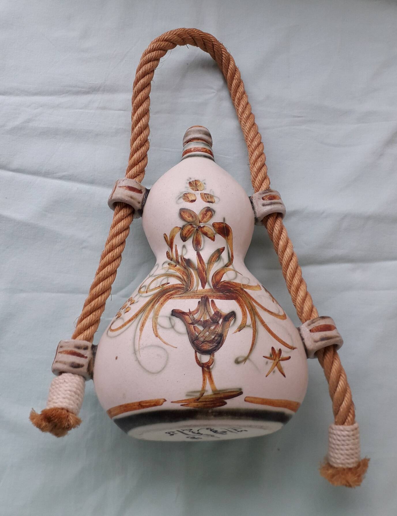 Quimper Kéraluc faience flask