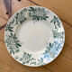 Set of 5 antique deep plates "Terre de Fer"