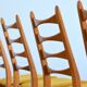 Suite de 4 chaises scandinave 1960s