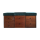 Trio of vintage chests of drawers