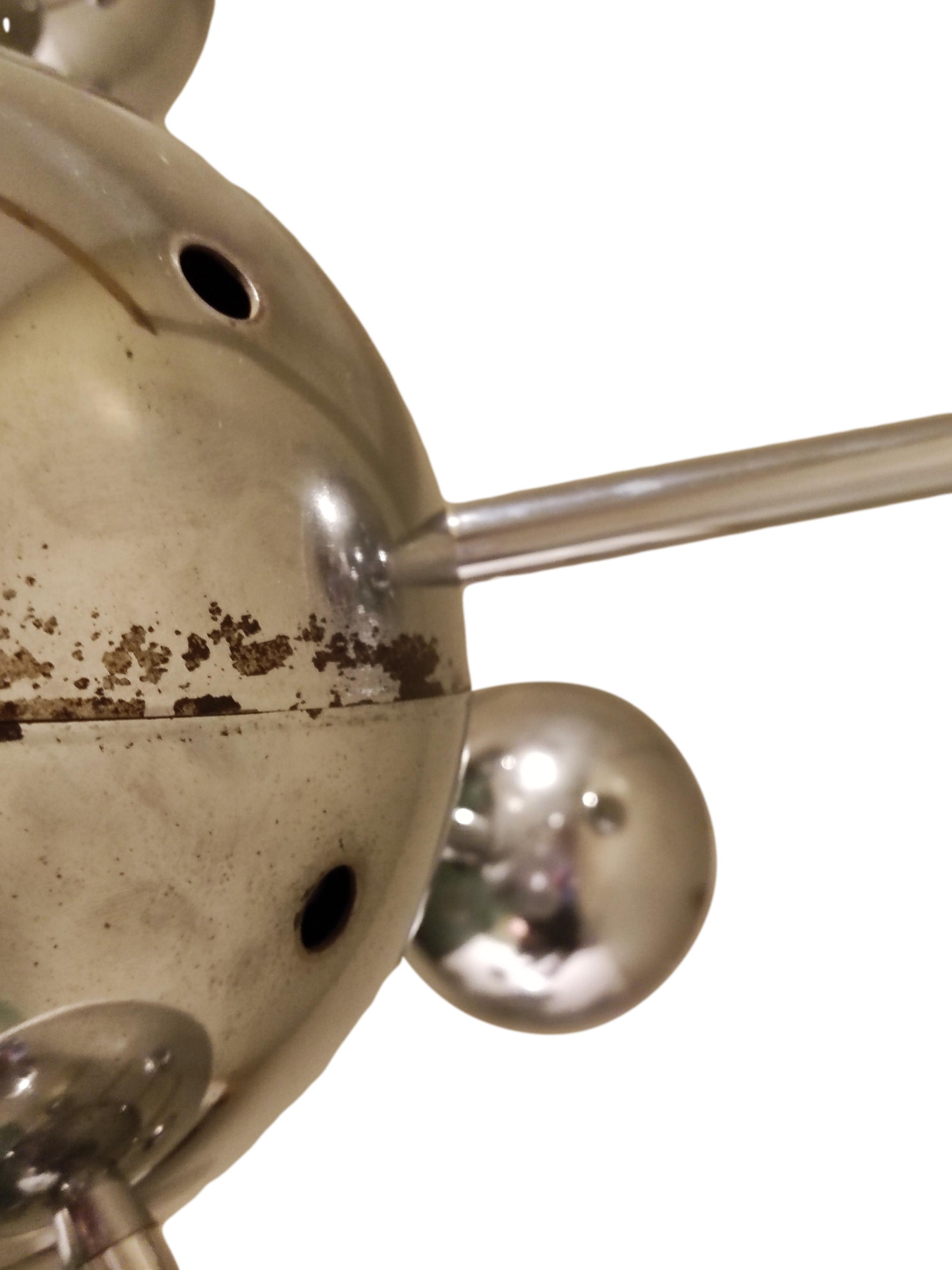 Sputnik chrome chandelier, 1960