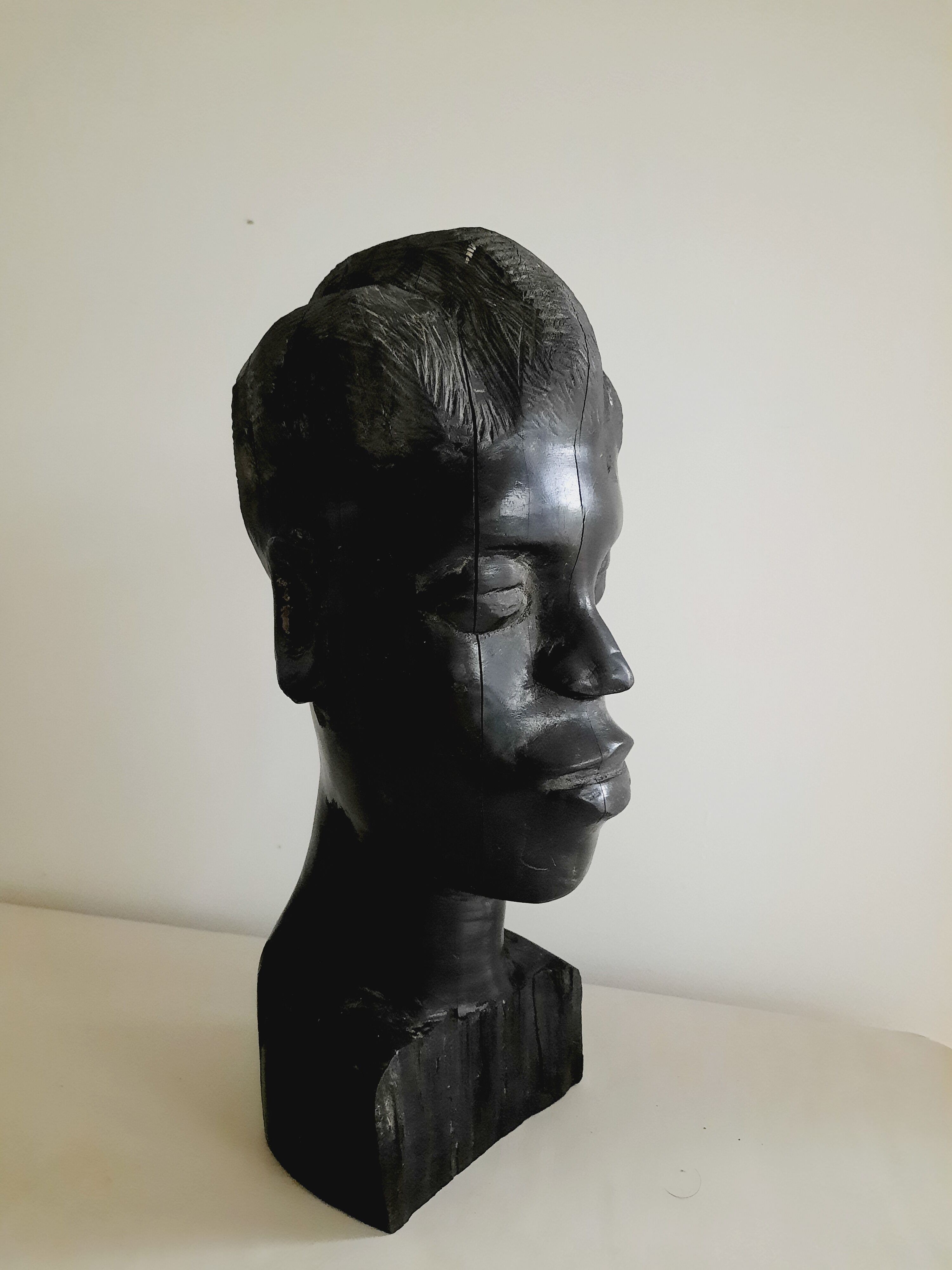 Black wooden head