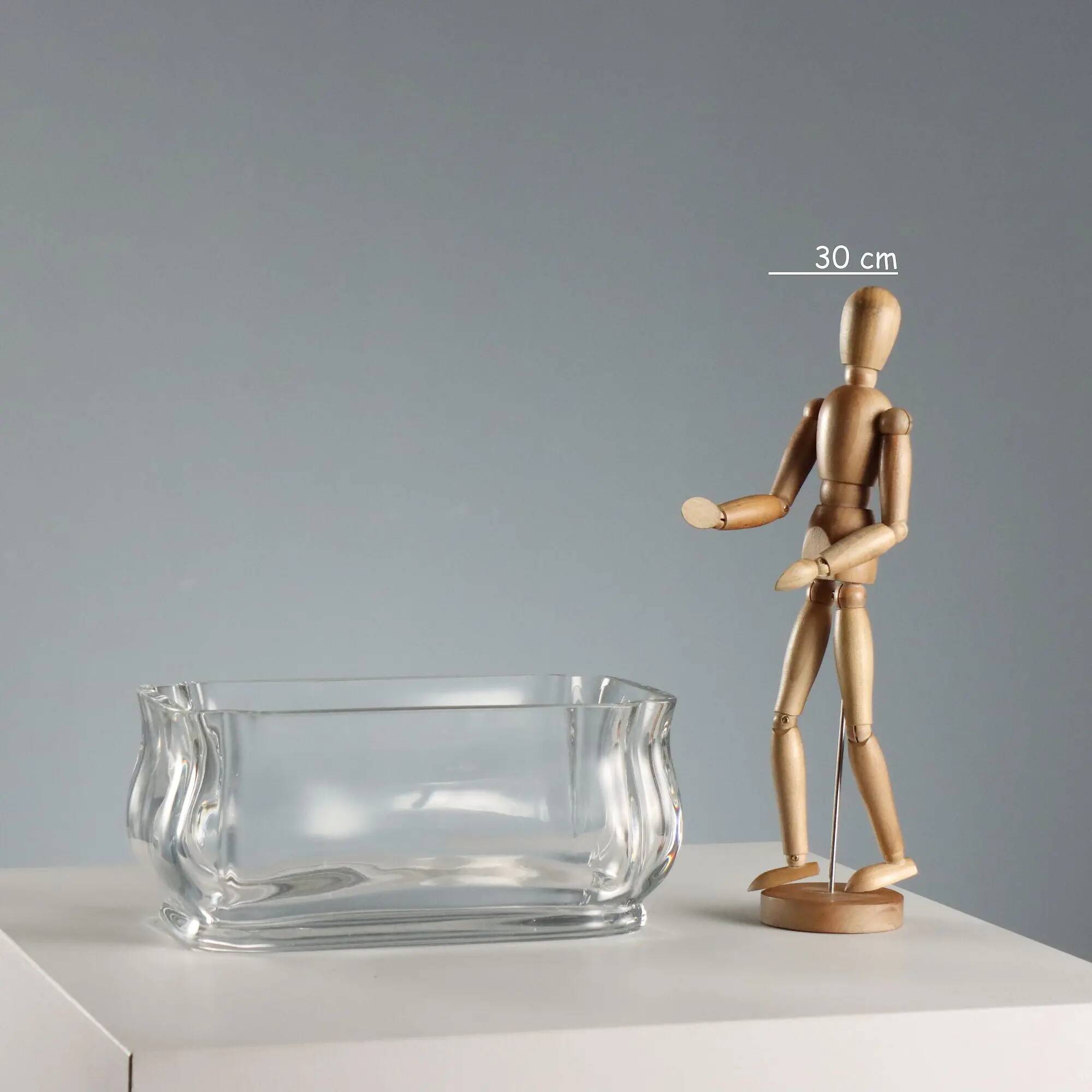 Centre de table vintage en cristal Baccarat France 1980s-1990s